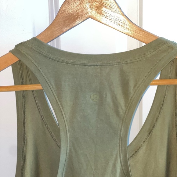 NEW Lululemon Love Tank II Dark Olive 2018 Style: W1AWYS $38 Pima Cotton 6 - Picture 6 of 8